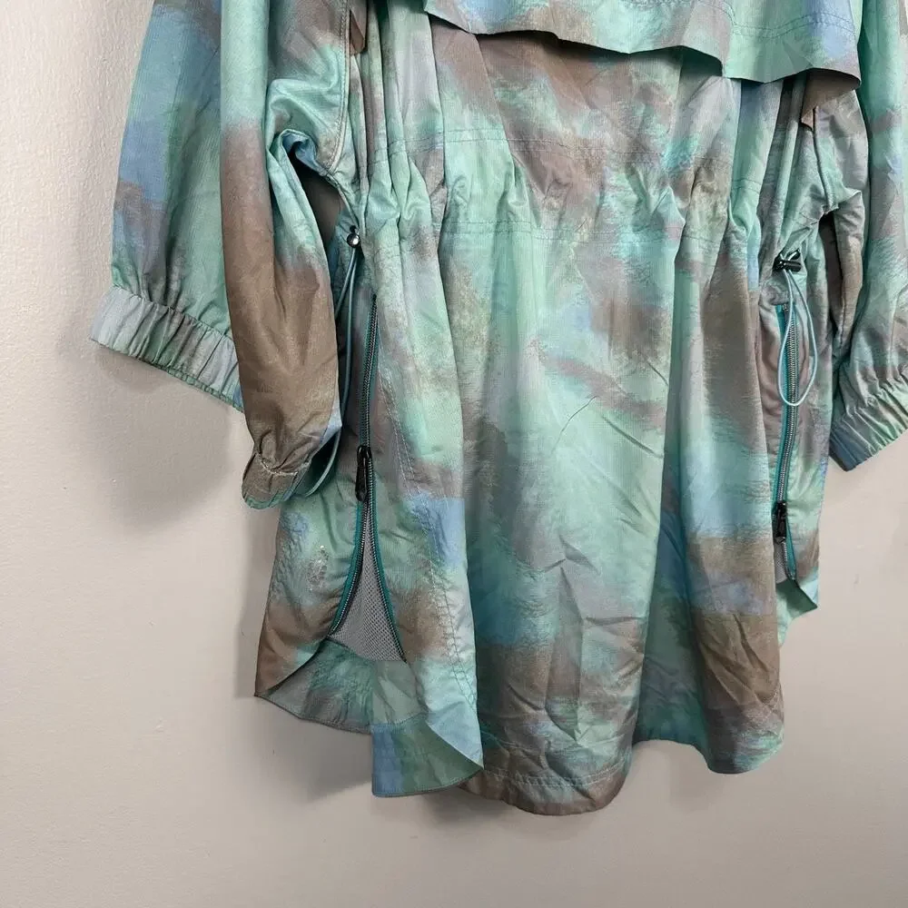 Free People Movement To Dye For Packable Jacket Size Small Blue Oversized